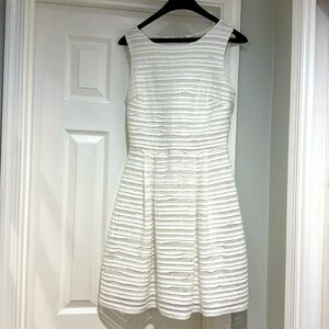 White fit and flare dress by White House Black Market -size 4